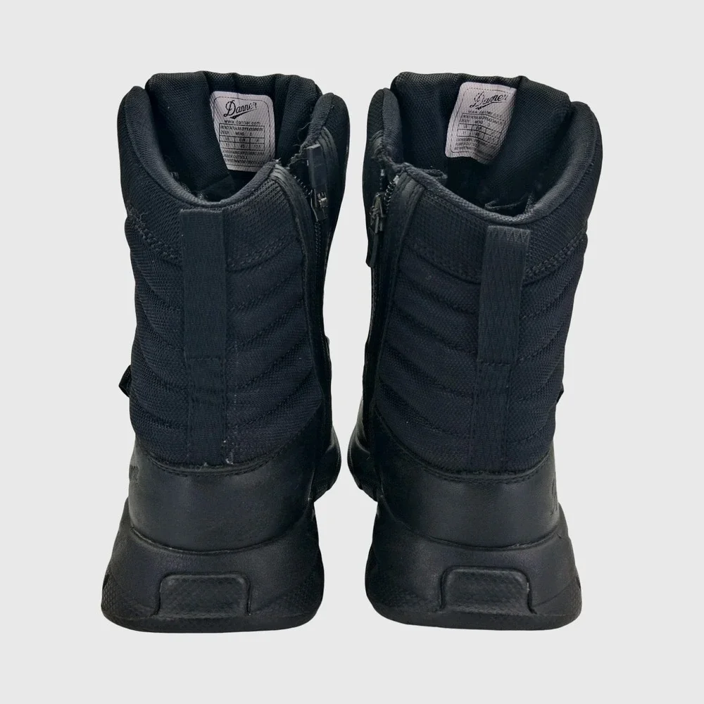 Danner Instinct Tactical Boots Mens Size 11 Black Leather Side Zip Waterproof